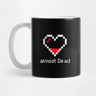 Pixel art heart almost dead heart game heart pixel art for retro gamers Mug